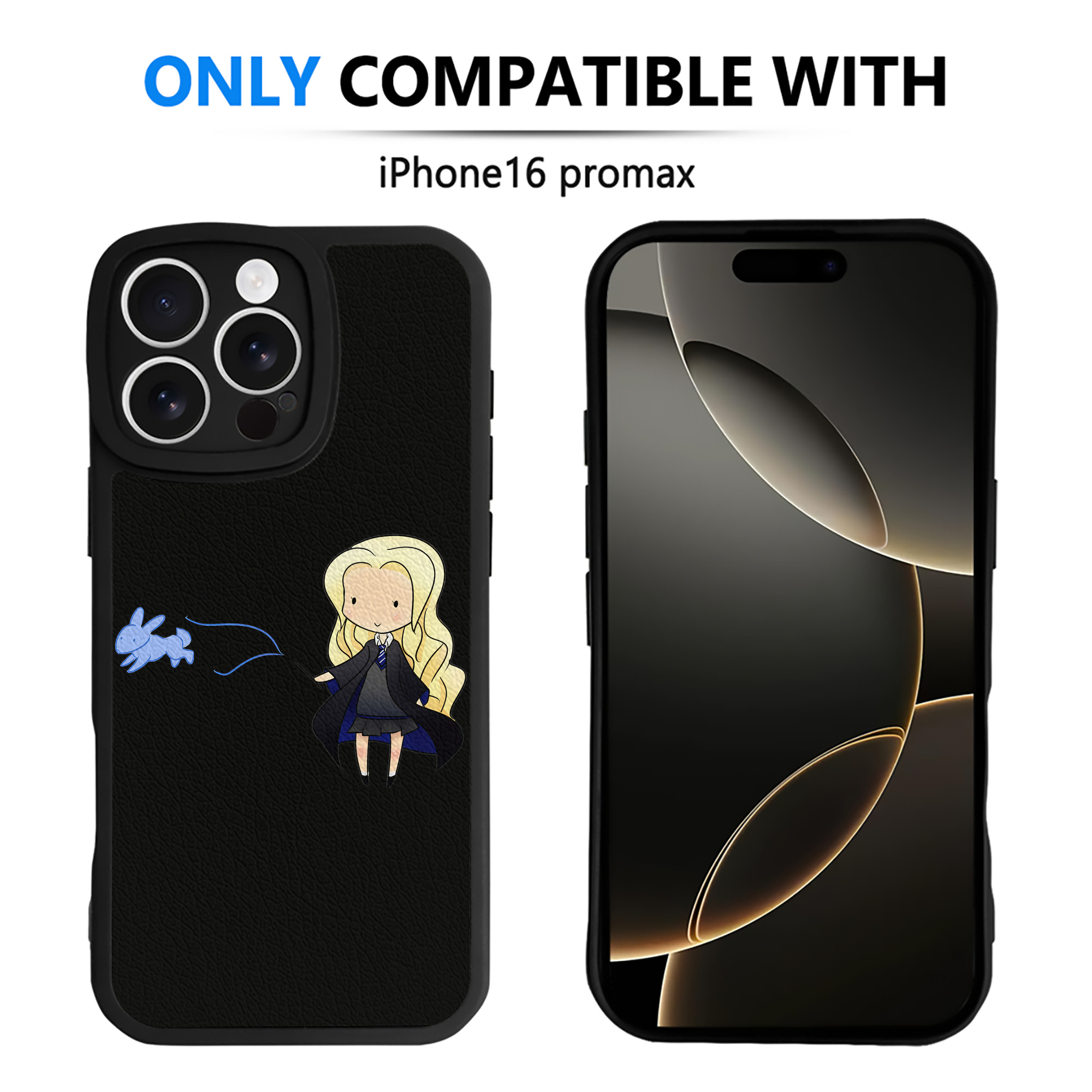 （画像用） Harry Potter ハリー・ポッターシリーズ 【iPhone 16シリーズ対応】シリコンスマホケース（レザー調） 材質：シリコン